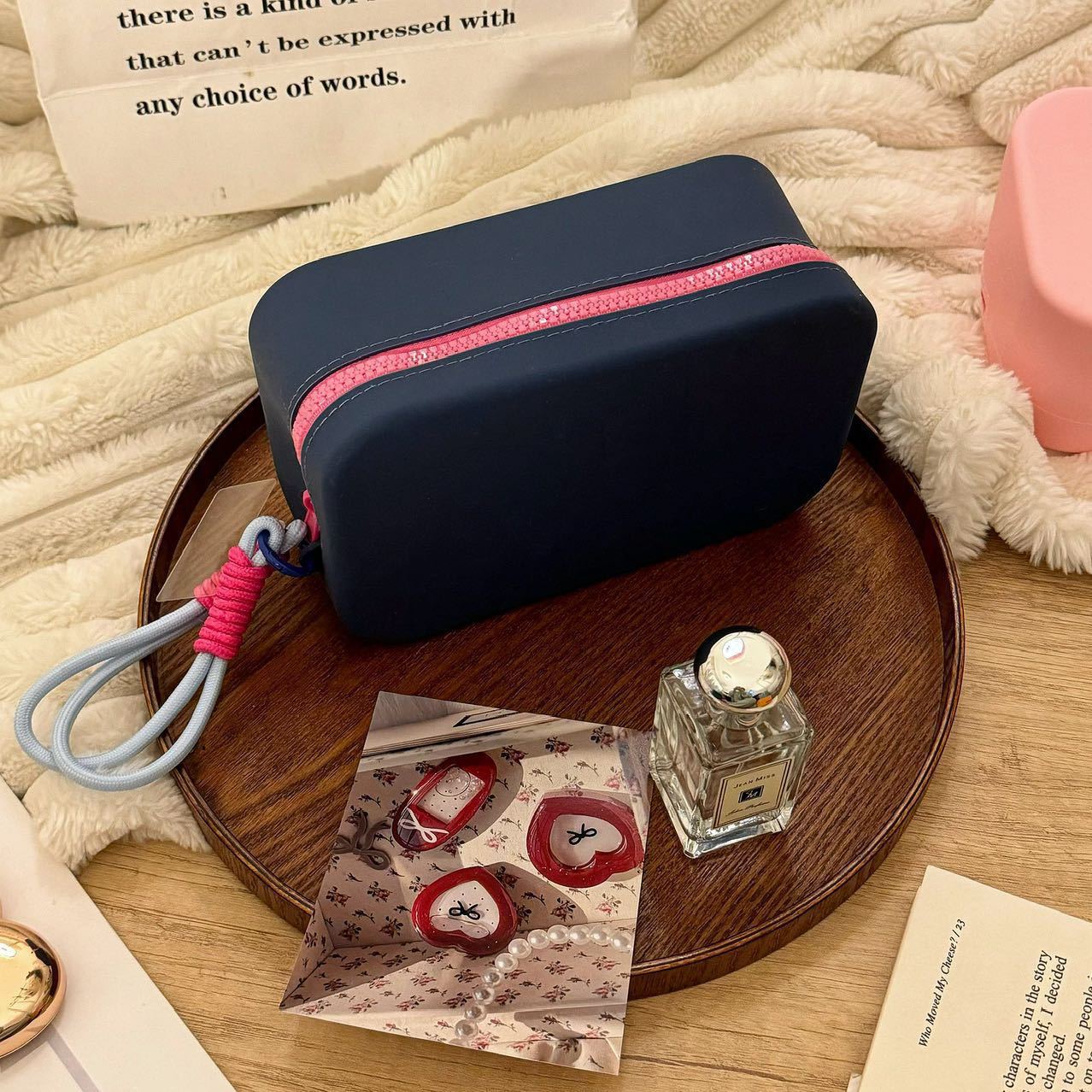 silicone cosmetic bag large capacity portable waterproof