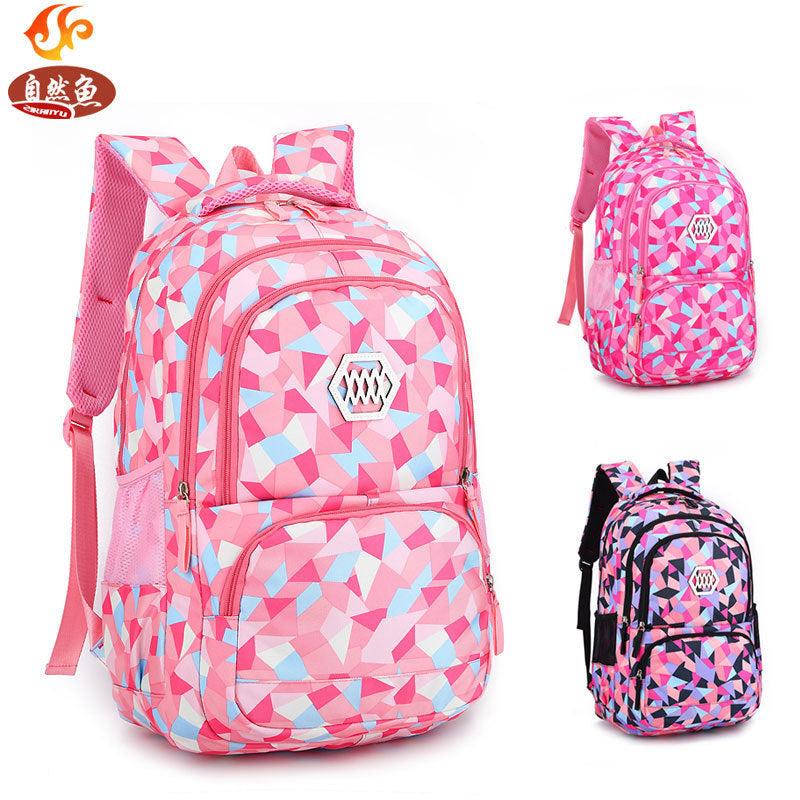 han edition college wind girls double shoulder schoolbag schoolchildren 3 4 6 grade child nurse ridges 8 12 years old