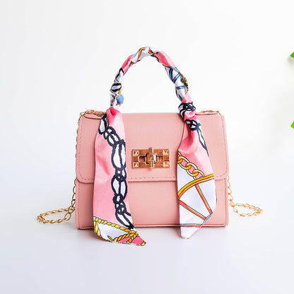 ladies shoulder bag silk scarf portable