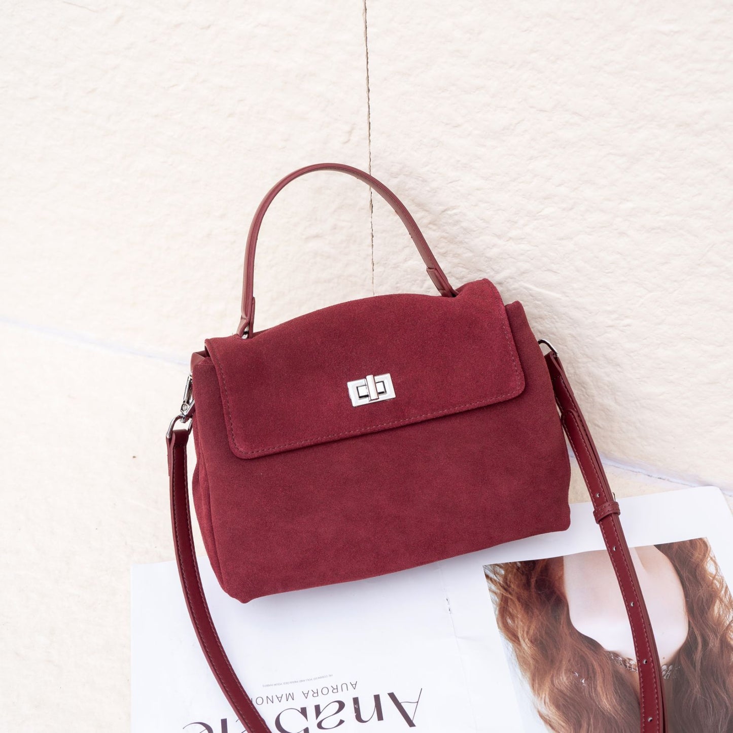 Large-Capacity Womens Bag Made From Premium Matte Leather Cowhide