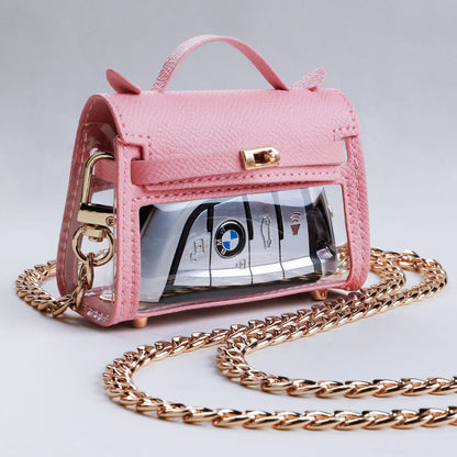internet celebrity transparent handbag cross body bag storage bag