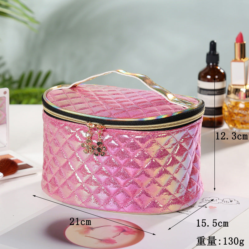 large capacity pu cosmetic bag travel fashion waterproof portable storage bag