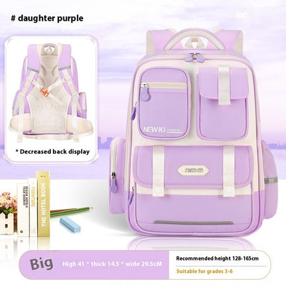 Children's Spine Protection Good-looking Multi-compartment Burden Reduction Schoolbag