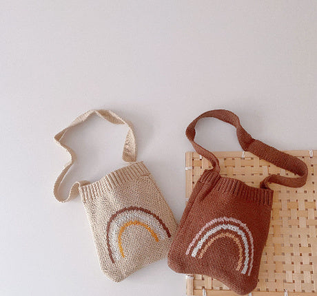 baby shoulder knitted bag coin purse