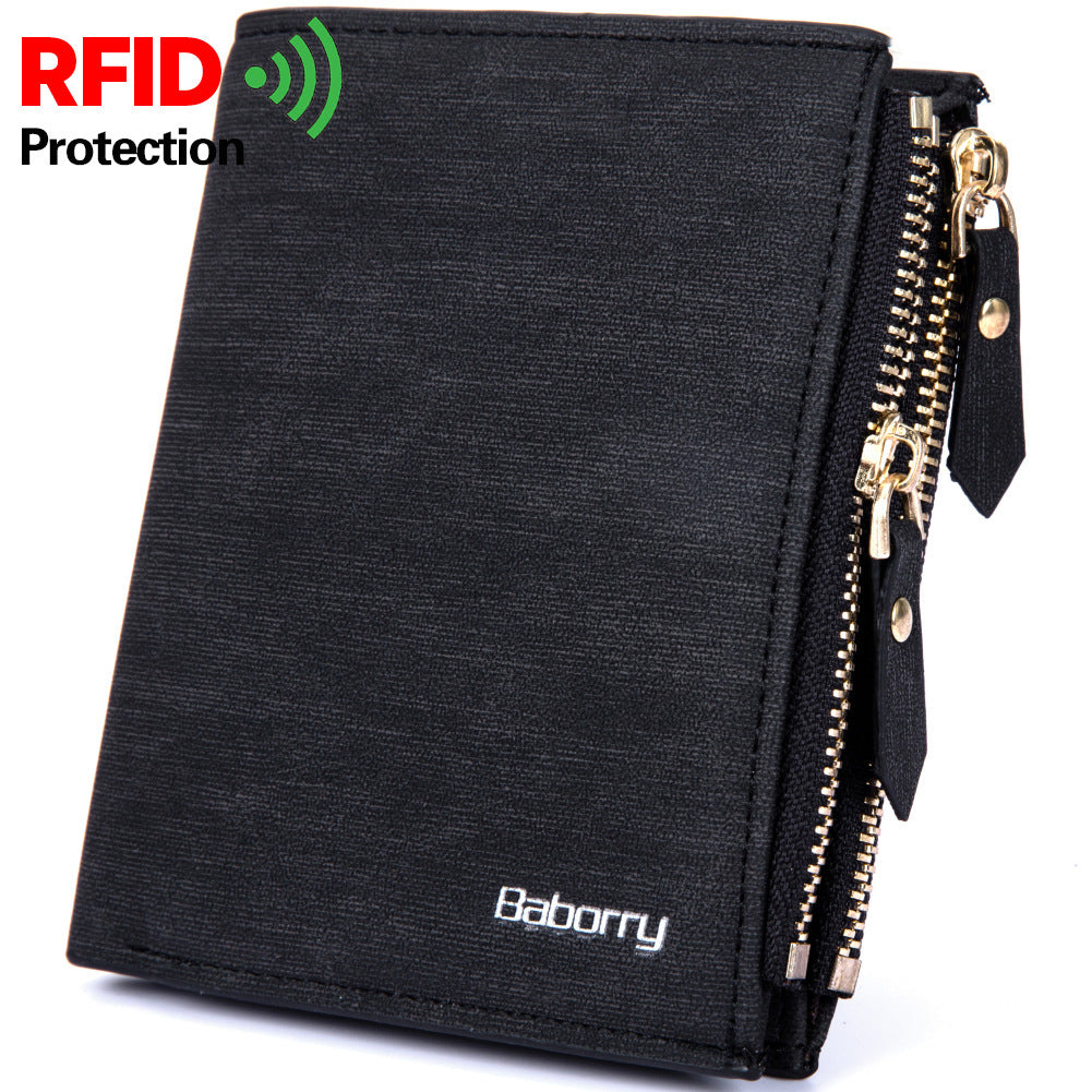 wish ae bursting mens new wallet package wholesale short wallet male anti rfid rfid