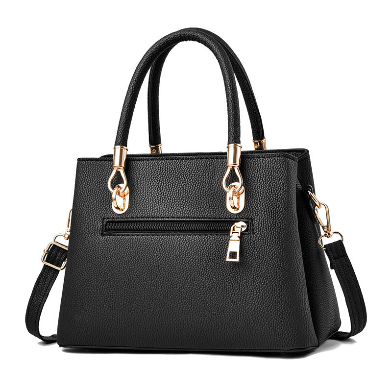 autumn and winter new fashion litchi pattern shoulder messenger bag
