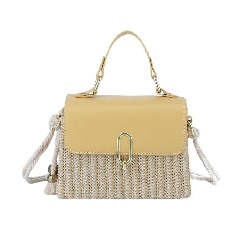 handbag western style one shoulder versatile woven bag