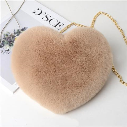 love bags for women plush chain shoulder bags valentines day party bag