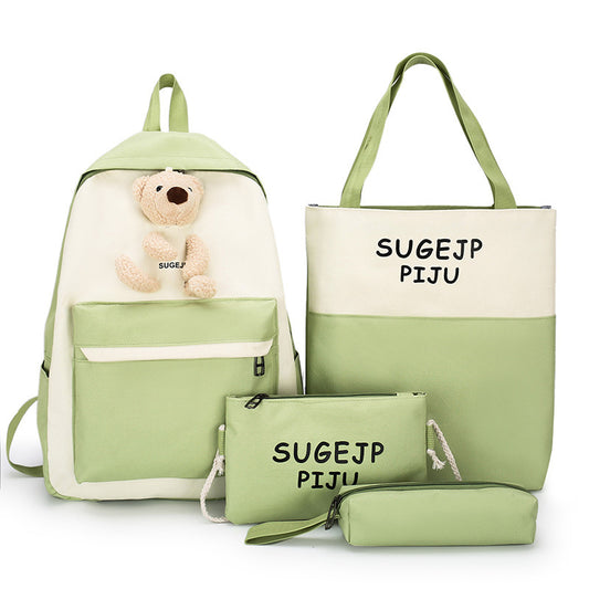 student schoolbag four piece set