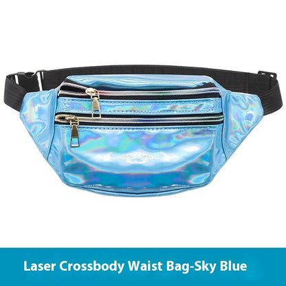 outdoor mens and womens waist pack sports fitness 7 color laser