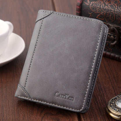 mens wallet short multi card seat button bag