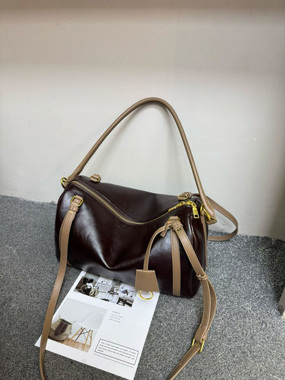 Womens Stylish Matte Suede Retro Crossbody Bag