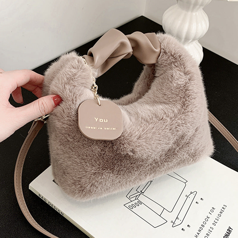 winter tote cute plush women