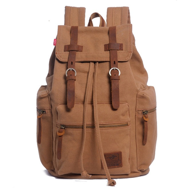 mens backpack vintage canvas backpack