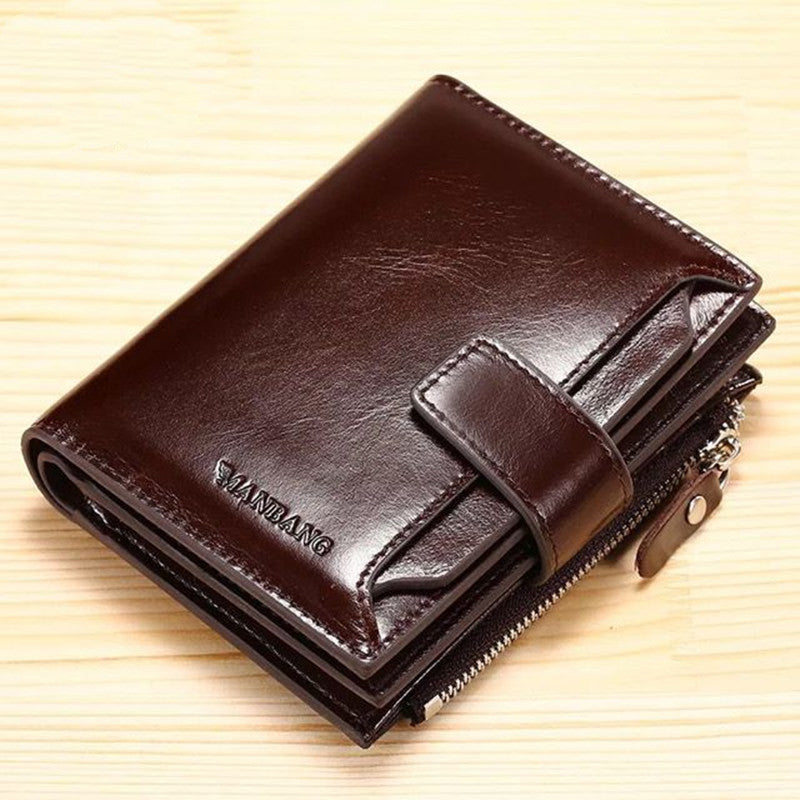 mens leather wallet wallet card holder