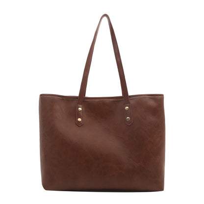 female versatile commuting shoulder tote bag