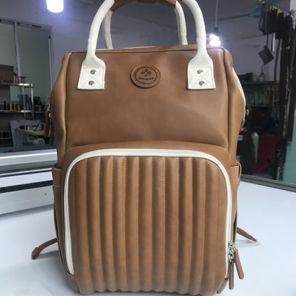 mens large capacity leather travel bag