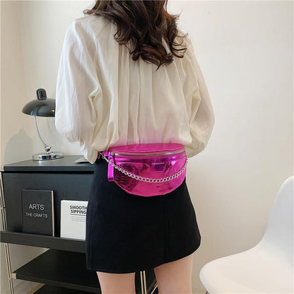 pu fashion crossbody women chest bag stone pattern one shoulder crossbody bag all match messenger belt bags