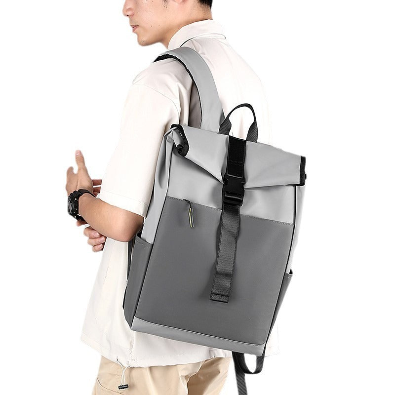 casual fashion backpack for men women new laptop backpack oxford cloth waterproof short distance travel backpack men black