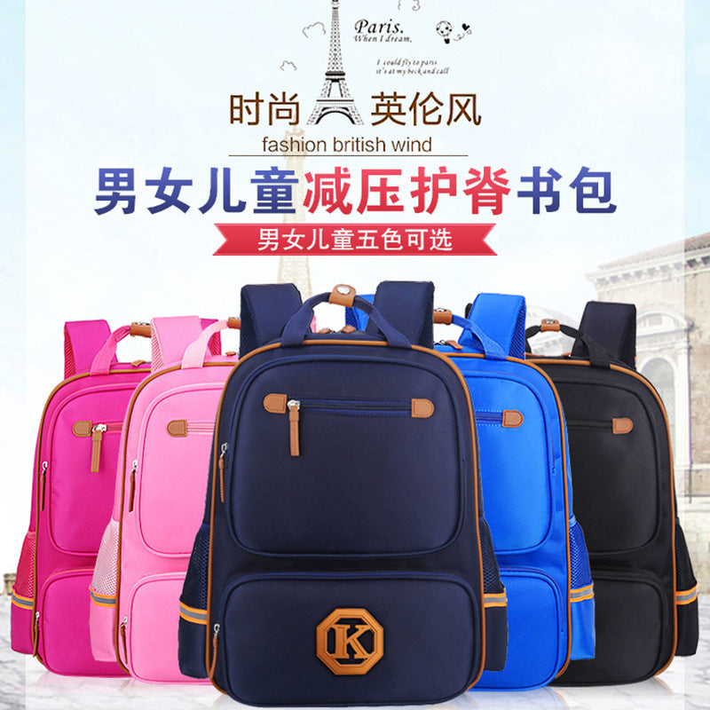 childrens schoolbags schoolchildren boys and girls 1 3 4 6 grade english wind reducing childrens backpacker