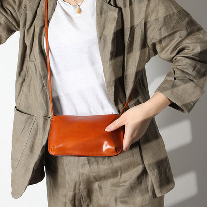 handmade vintage cowhide leather mini womens shoulder bag