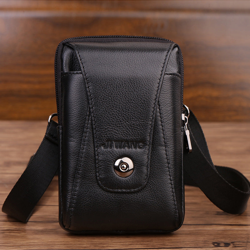 mobile phone bag waist bag cowhide backpack small bag