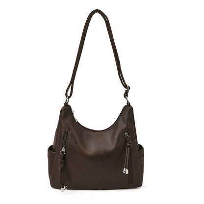 Womens Retro-Style Fashionable Casual High-Capacity Crossbody Bag