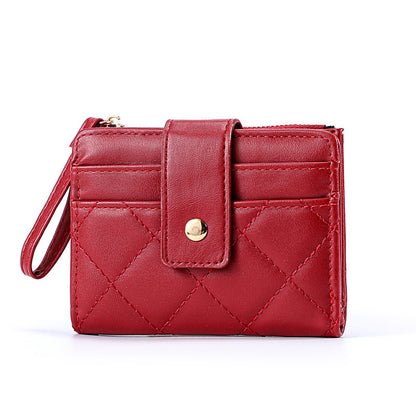 simple and niche womens short wallet