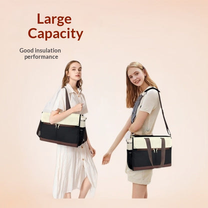 New Womens Oxford Fabric Bag Large Capacity Insulated Lunch Tote