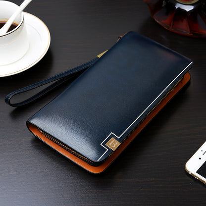 the new korean long wallet men single zipper handbag multifunctional leisure bag bag wholesale mobile phone manufacturers