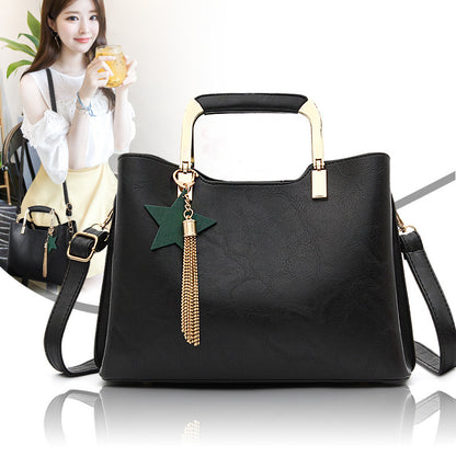 new handbag korean fashion shoulder bag messenger bag handbag tassel pu package factory direct sales