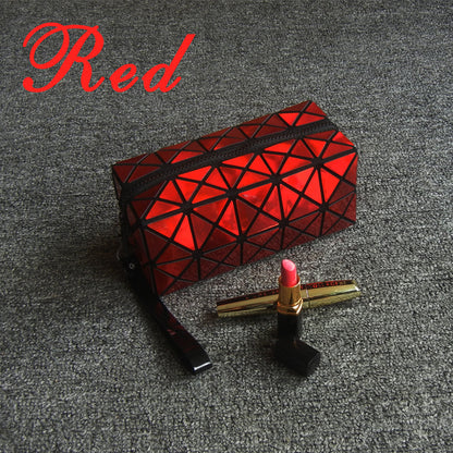 laser geometry cosmetic bag