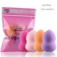 4 pcs bag wet and dry dual cosmetic puff