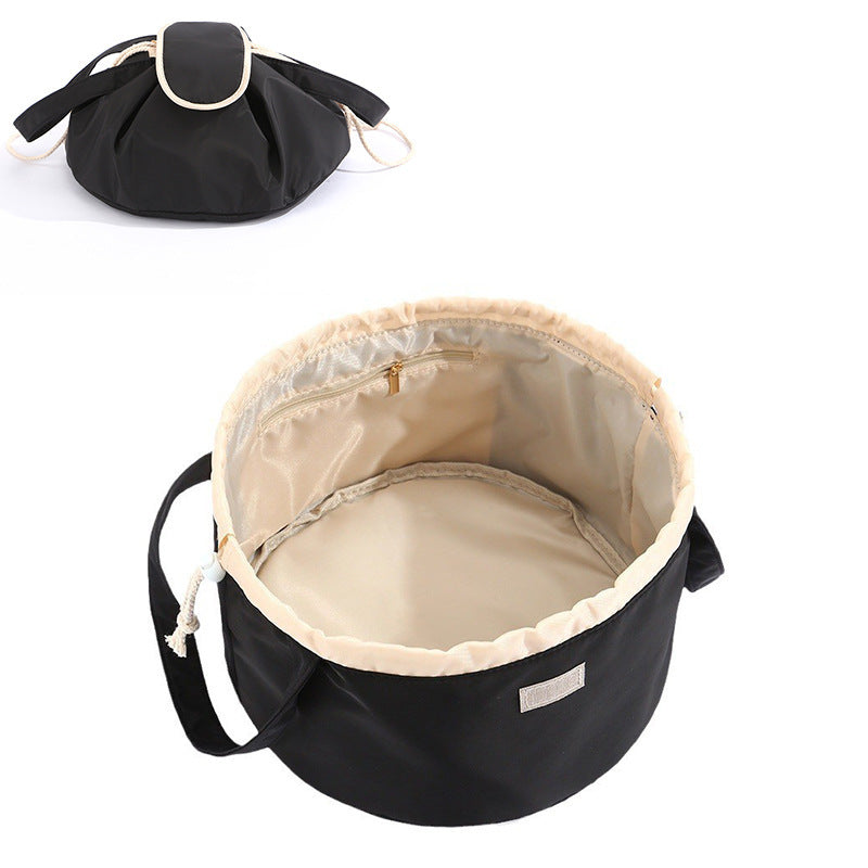 large capacity portable drawstring cosmetic buggy bag