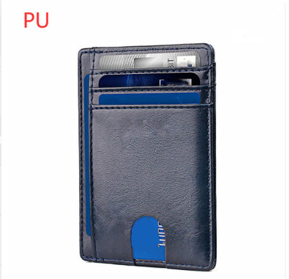 card holder leather foreign trade men rfid anti theft swiping european and american card holder male amazon hot products card holder