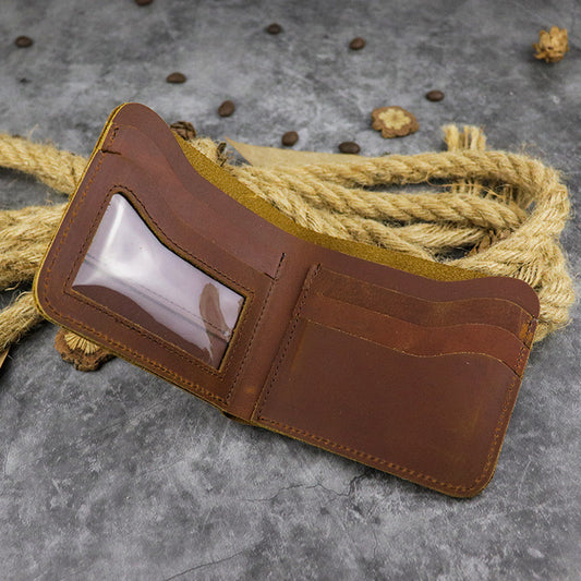 leather simple multi card wallet