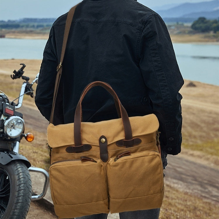 portable briefcase mens one shoulder crossbody outdoor travel