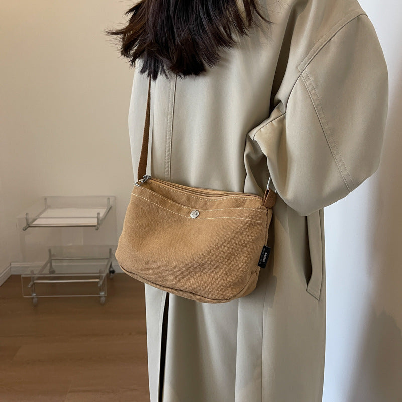 japanese canvas crossbody mobile phone bag