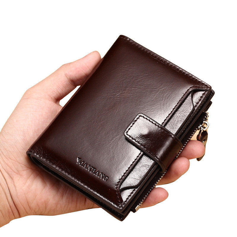 mens leather wallet wallet card holder