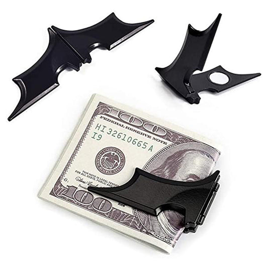 creative bat wallet simple metal magnetic wallet