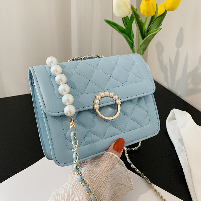 diamond chain shoulder crossbody bag