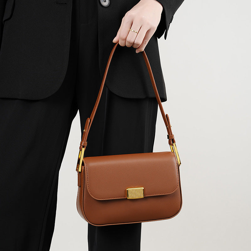 cowhide versatile crossbody shoulder bag