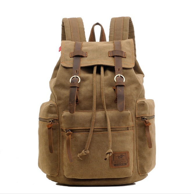 mens backpack vintage canvas backpack