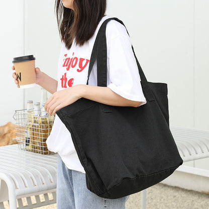 fashion retro shoulder casual artistic canvas bag