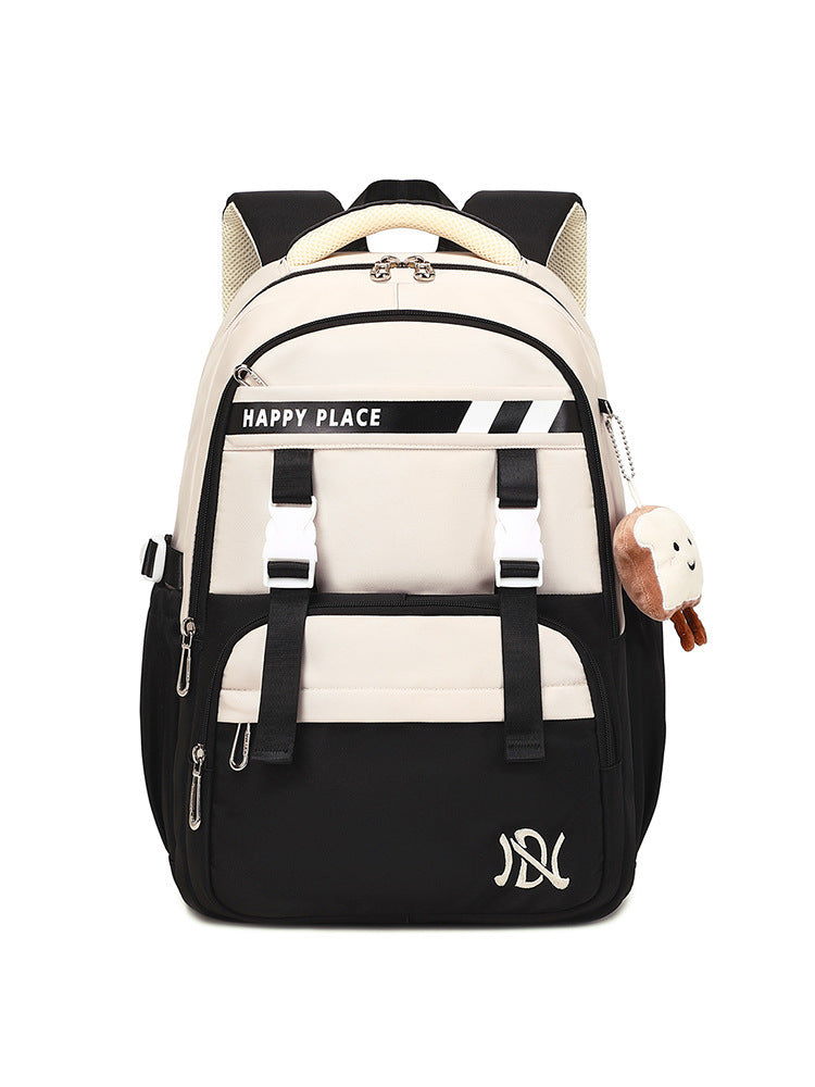 minimalist preppy style stain resistant schoolbag