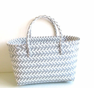 woven portable striped color matching beach fashion womens bag