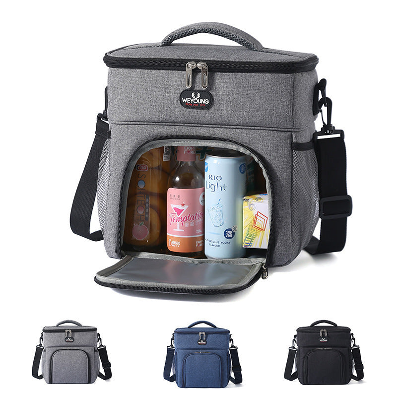 double lunch fruit insulated bag