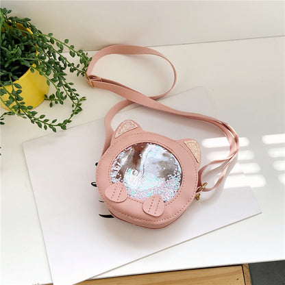 cute girl fashion coin purse princess mini red shoulder bag baby messenger bag