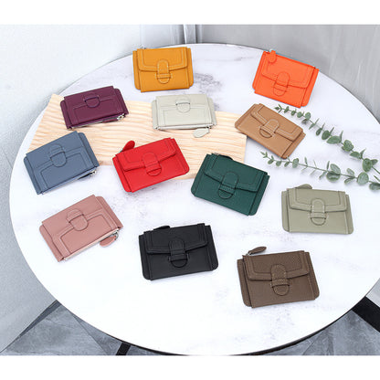 fashion ultra thin multifunctional leather multiple card slots wallet