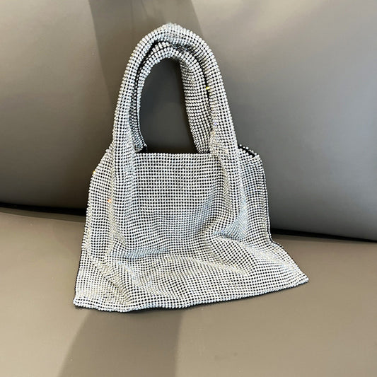 handbag shiny rhinestone dinner bag party lady